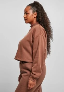 URBAN CLASSICS Oversized High Neck Crew - Sweater - Bark -Urban Classics 00deaab6f6164e269c74fbbfcd7c193f