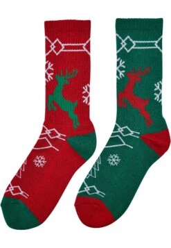Urban Classics Fancy X Mas Pattern 2Pack - Sokken - Multicolor