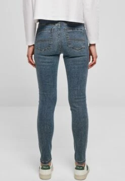 URBAN CLASSICS Mid Waist- Jeans Skinny Fit - Midstone Washed -Urban Classics 024ae40fd5074c76ae1288477ac4d889