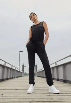 URBAN CLASSICS Ladies Block - Jumpsuit - Black