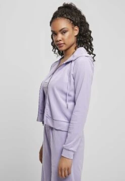 URBAN CLASSICS Damen - Sweater Met Rits - Lavender -Urban Classics 043dc596d9cc48788d49e7427ff63949