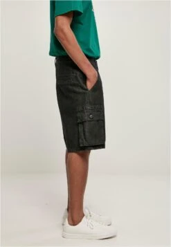 URBAN CLASSICS Cargo - Jeansshort - Black Washed -Urban Classics 04f2be5df9be4b7591d608b883f282ec