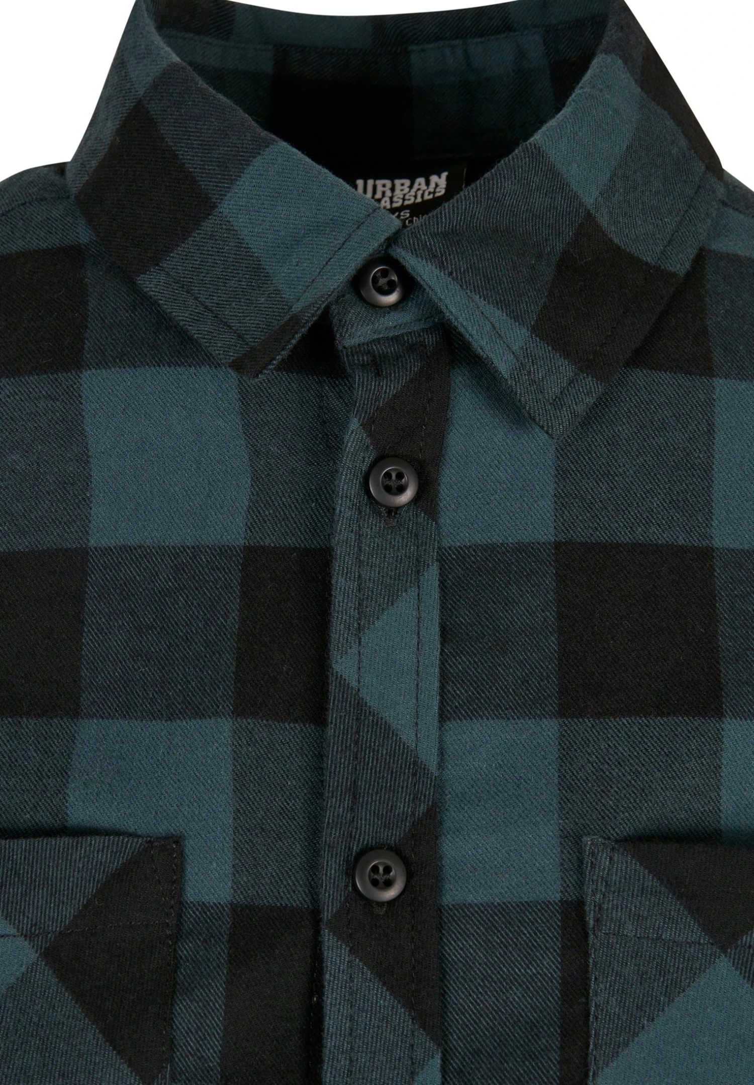 URBAN CLASSICS Overhemdblouse - Jasper Black 10 URBAN CLASSICS Overhemdblouse - Jasper Black - Afbeelding 8