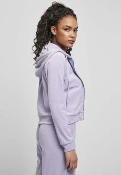 URBAN CLASSICS Damen - Sweater Met Rits - Lavender -Urban Classics 058548d2b1b041ddba87f77aa4399b60