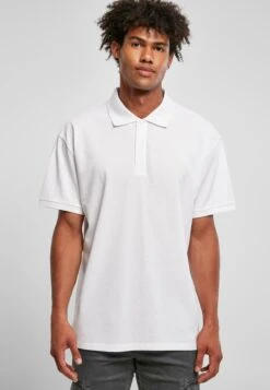 URBAN CLASSICS Oversized- Poloshirt - White