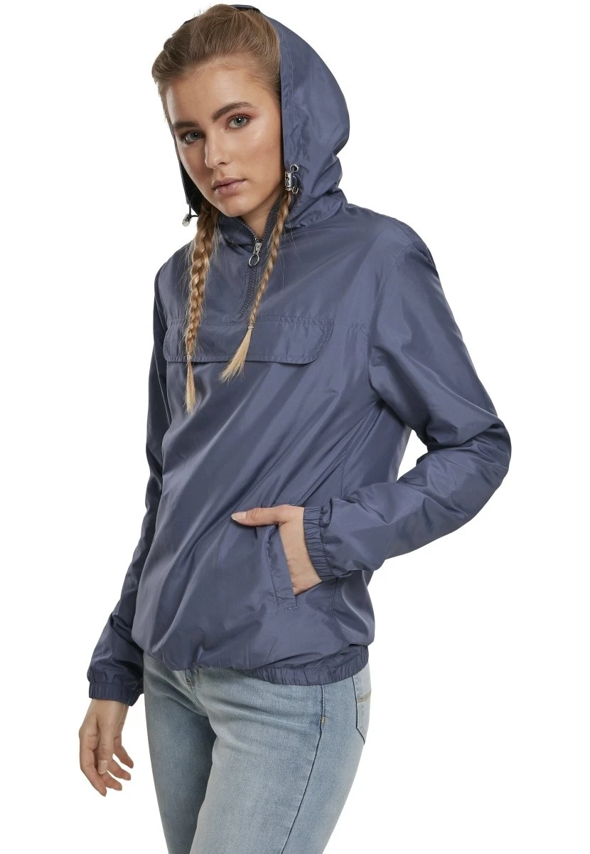 URBAN CLASSICS Basic- Windjack - Vintageblue 7 URBAN CLASSICS Basic- Windjack - Vintageblue - Afbeelding 5