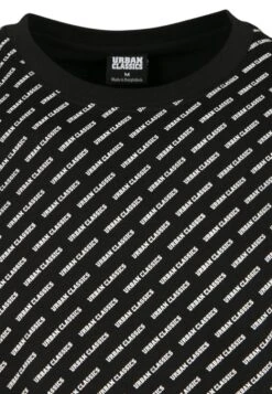 URBAN CLASSICS Allover Logo Tee - T-Shirt Print - Black -Urban Classics 0acc4080c6634d50b21ef1bca09e142c
