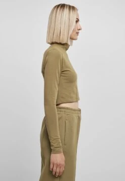 URBAN CLASSICS Organic Cropped Turtelneck - Longsleeve - Tiniolive -Urban Classics 0b8979abc5084a8d82fc32fb57686af5