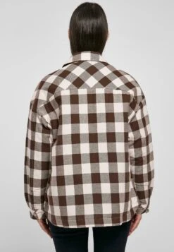 URBAN CLASSICS Langarm - Overhemdblouse - Pink Brown -Urban Classics 0daa9c9755264a348dfdc0e87dee31a9