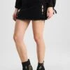 URBAN CLASSICS Lace Up Skirt - Jeansrok - Black Washed -Urban Classics 0ddc686bfe7c4997b9cc9961430b1804