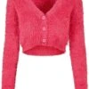 URBAN CLASSICS Cropped- Vest - Hibiskus Pink -Urban Classics 0de529a793af4a46bcb600e49935c463