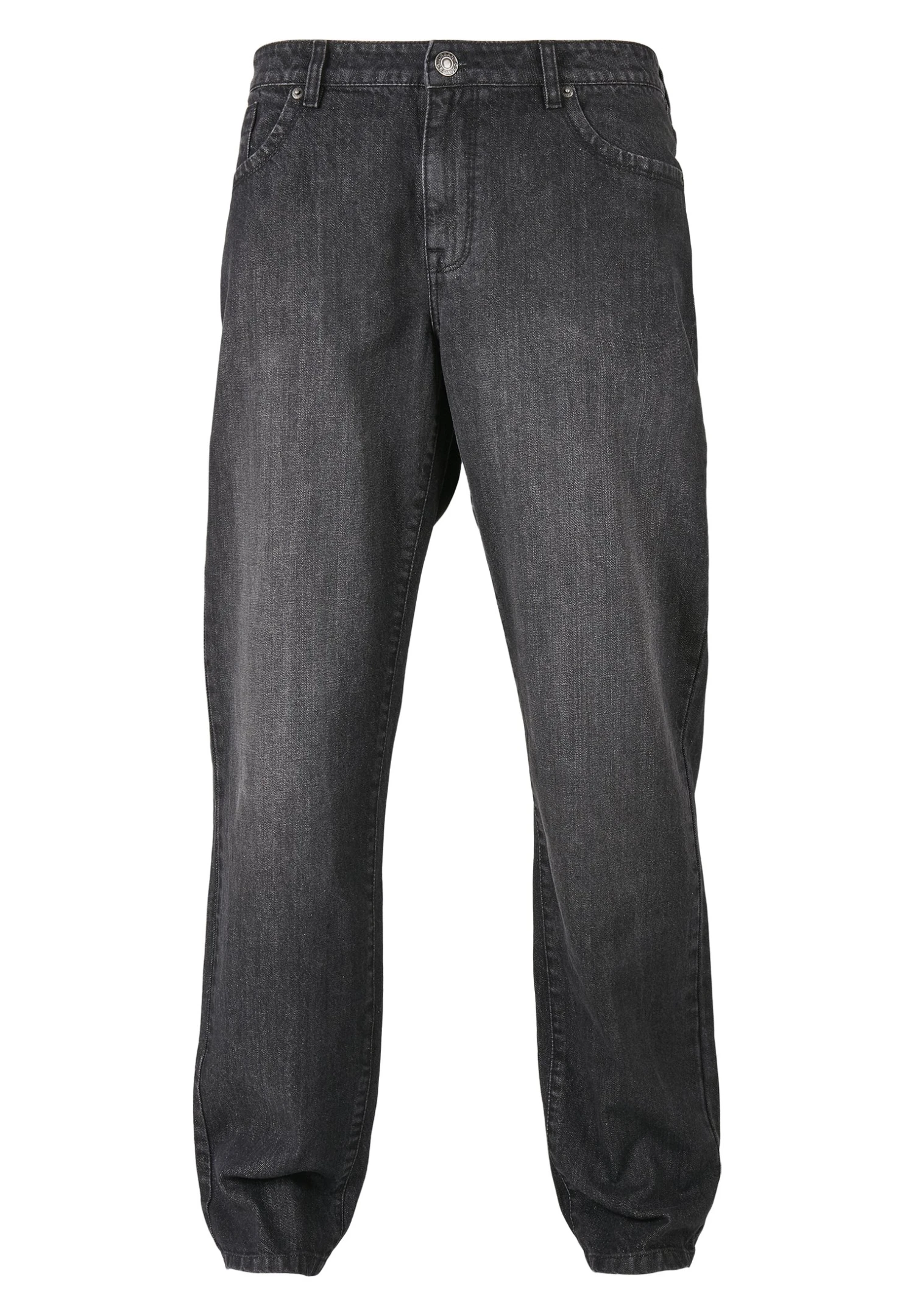 URBAN CLASSICS Loose Fit - Straight Leg Jeans - Real Black Washed 8 URBAN CLASSICS Loose Fit - Straight Leg Jeans - Real Black Washed - Afbeelding 6