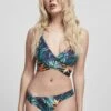 URBAN CLASSICS Draped Pattern - Bikini - Vriesea Black -Urban Classics 0f57442dabfd45909ca1e8e4903a97bc
