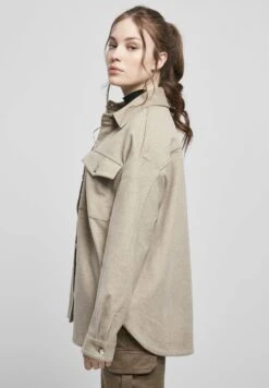 URBAN CLASSICS Ladies Classic Overshirt - Jas - Lighttaupe -Urban Classics 10c2fba646a642f9bc02bf4878da2961