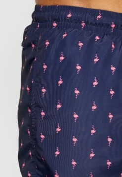 URBAN CLASSICS Pattern - Zwemshorts - Dark Blue/Pink -Urban Classics 134a80e46cfb4a938ff98eea7aa20b5f