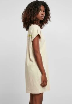 URBAN CLASSICS Ladies Rainbow Tee Dress - Jerseyjurk - Softseagrass -Urban Classics 143c636b248d4bffbae329393b83f056