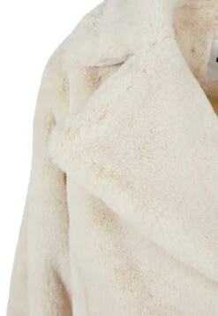 URBAN CLASSICS Lapel Teddy - Fleecejas - Whitesand -Urban Classics 1464fa38c44841c0a2ac2b7a3467ea43