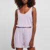 URBAN CLASSICS Ladies Short Sleeveless Modal Jumpsuit - Jumpsuit - Lilac -Urban Classics 1503e11133b54d66b279e0acfbdbd424