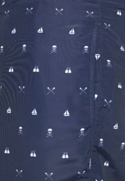 URBAN CLASSICS Pattern Swim - Zwemshorts - Dark Blue -Urban Classics 172c912eb10f4fbd84d0be7762374ff8