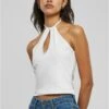 URBAN CLASSICS Short Wraped Neckholder - Top - White -Urban Classics 17af368e7f4841b09c86957bfd5d96c8
