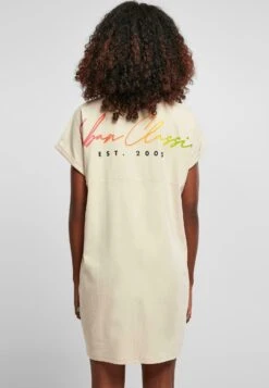 URBAN CLASSICS Ladies Rainbow Tee Dress - Jerseyjurk - Softseagrass