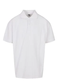 URBAN CLASSICS Oversized- Poloshirt - White -Urban Classics 18e9f11f6b1f410dbf473b1b34805fcc