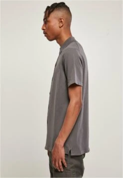 URBAN CLASSICS Knitted Shirt - Overhemd - Darkshadow -Urban Classics 1ba09ab4d053493a897cec33c93558ce