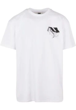 URBAN CLASSICS Constructed - T-Shirt Print - White -Urban Classics 1ba1c6eb4e4243b688a72cd322709e67