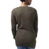 URBAN CLASSICS Ladies Long Wideneck Sweater - Trui - Olive