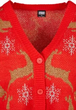 URBAN CLASSICS Oversized Christmas- Vest - Red/Gold -Urban Classics 1bc8515d73de44d8ad72d5868e46f749