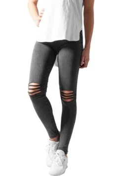 URBAN CLASSICS Cutted- Legging - Acid Black