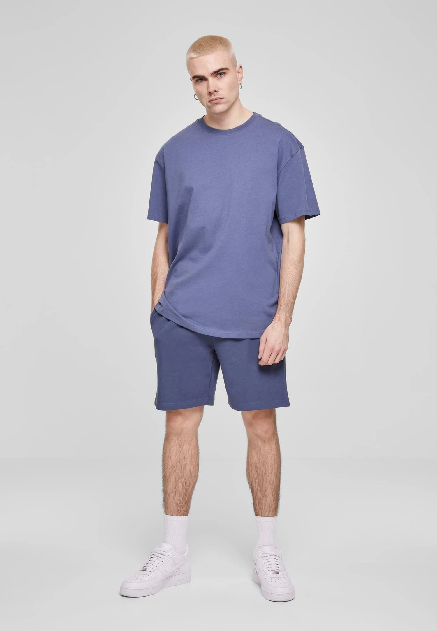 URBAN CLASSICS Heavy - T-Shirt Basic - Vintageblue 4 URBAN CLASSICS Heavy - T-Shirt Basic - Vintageblue - Afbeelding 2
