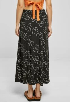 URBAN CLASSICS A-Lijn Rok - Blackflower -Urban Classics 1db5199ffbfd46eea0d7814539c9a53f