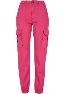 URBAN CLASSICS Twill Utility- Cargobroek - Hibiskus Pink