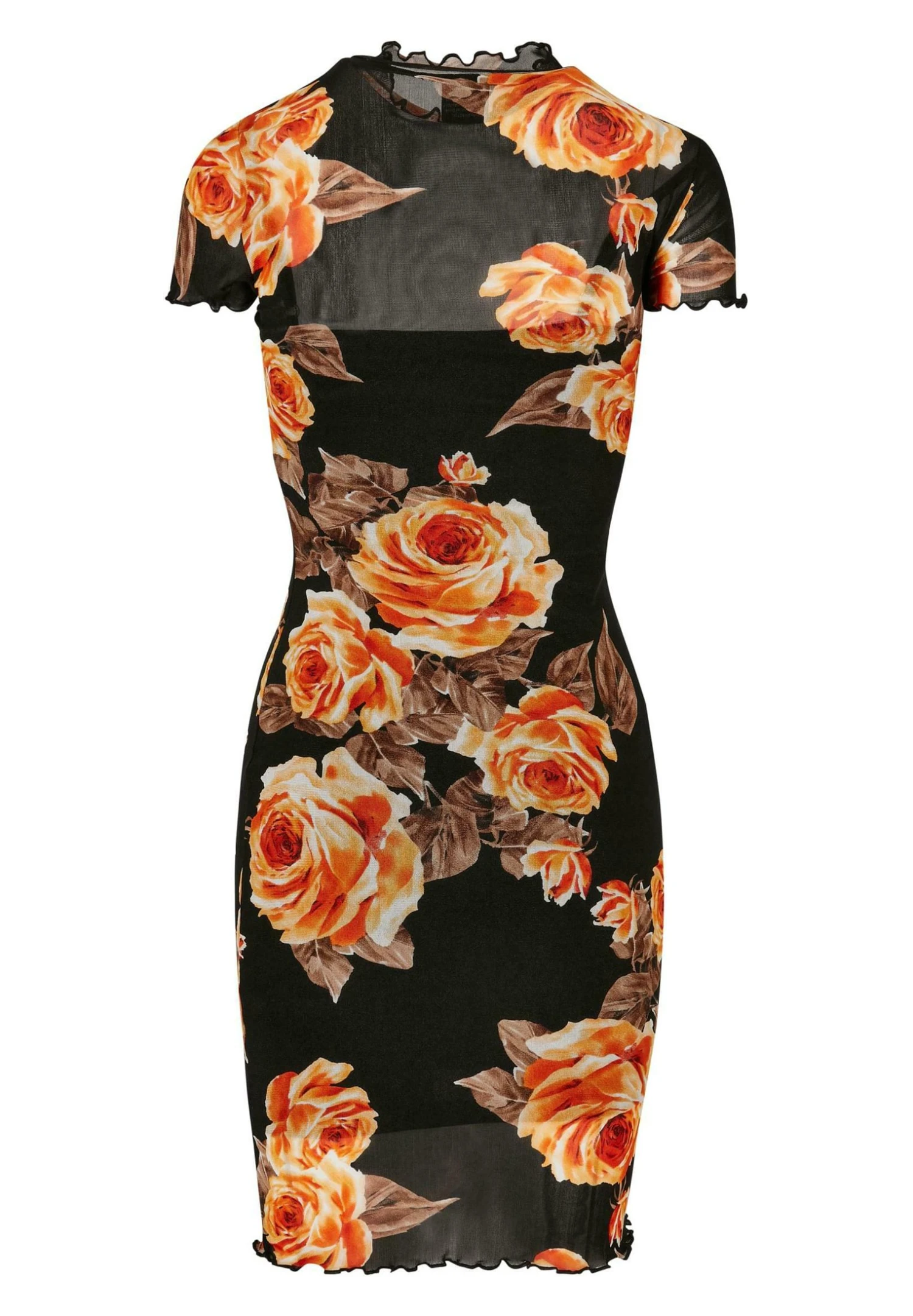 URBAN CLASSICS Damen- Etui-Jurk - Mangorose 8 URBAN CLASSICS Damen- Etui-Jurk - Mangorose - Afbeelding 6