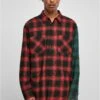 URBAN CLASSICS Mix Check - Overhemd - Black Red Green -Urban Classics 2091cdfec37343bd9a346649ee58d24e