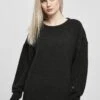URBAN CLASSICS Chunky Fluffy- Trui - Black