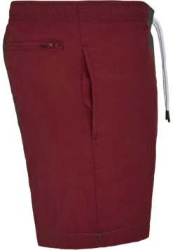 URBAN CLASSICS 3-Tone - Zwemshorts - Burgundy Bottlegreen -Urban Classics 216564f63a904f8fa92658c5c3807141