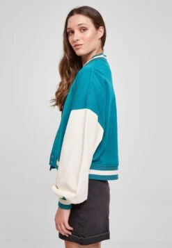 URBAN CLASSICS 2 Tone College- Bomberjacks - Watergreen Whitesand -Urban Classics 225bfcfe09a946e6866ef0ff0bfe1b48