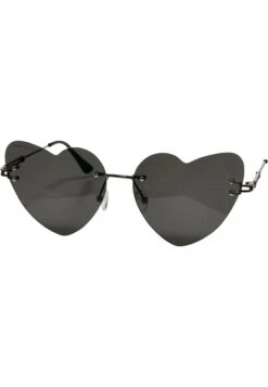 URBAN CLASSICS Unisex Heart With Chain - Zonnebril - Black Black -Urban Classics 22ff30c8958c48b4a48925446ae60aab