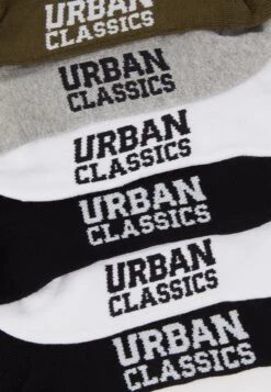 URBAN CLASSICS High Sneaker Socks 6 Pack - Sokken - Black/White/Grey/Olive -Urban Classics 2360b5173b18455a8d0ffbbb091bbcb1