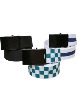 URBAN CLASSICS Trio 3 Pack - Riem - Black Jasper Spaceblue