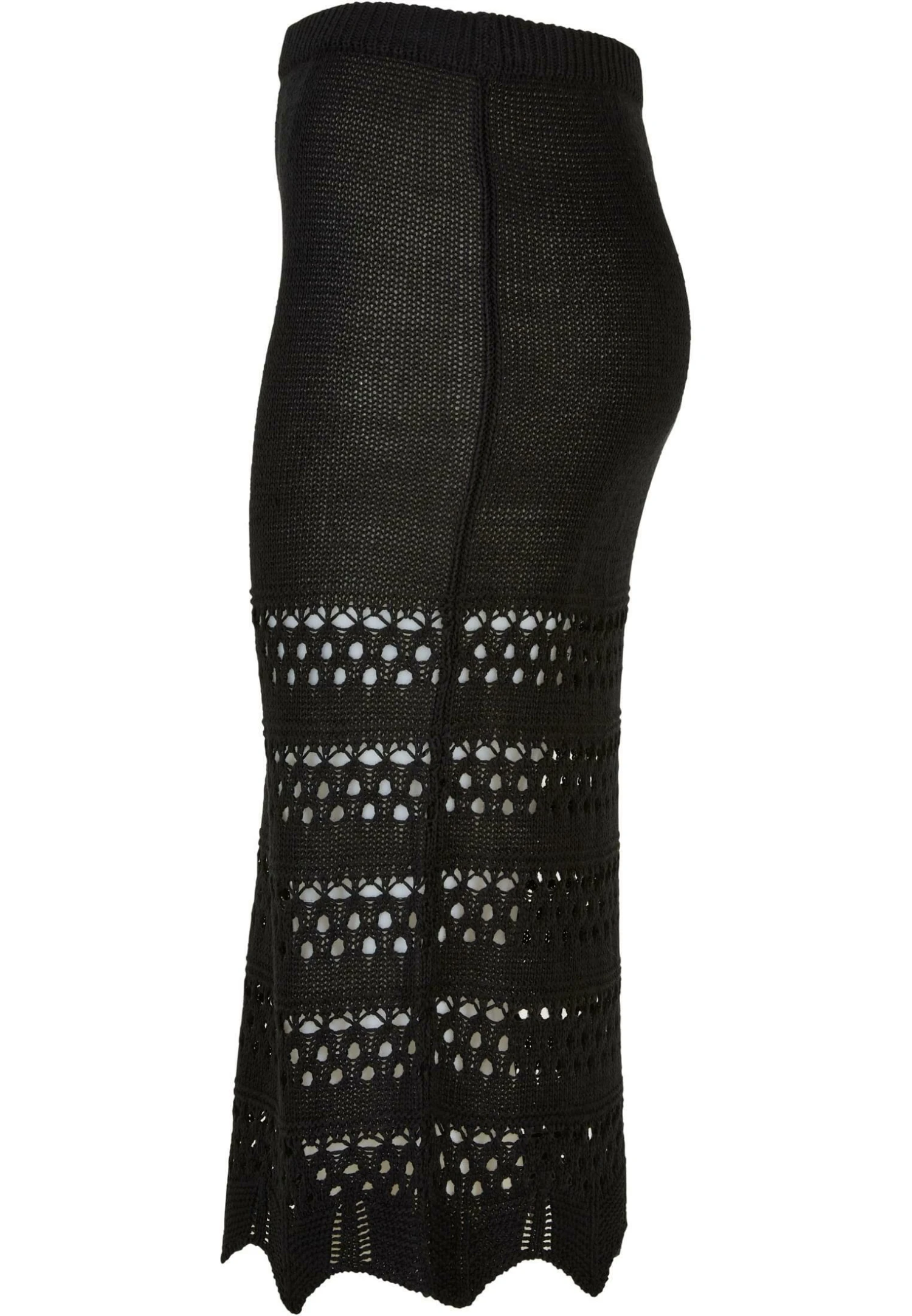 URBAN CLASSICS 3/4 Crochet - Kokerrok - Black 5 URBAN CLASSICS 3/4 Crochet - Kokerrok - Black - Afbeelding 3