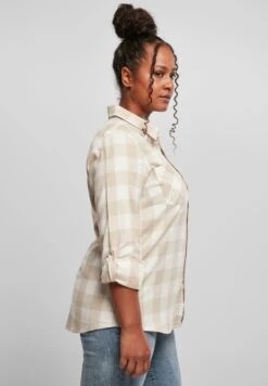 URBAN CLASSICS Overhemdblouse - Whitesand Lighttaupe -Urban Classics 2438b587e2e04579b86753c129b0f6e7