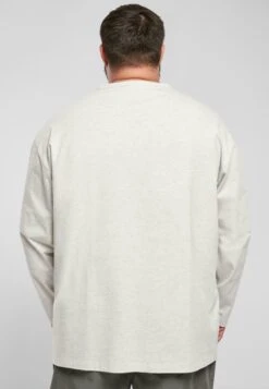 URBAN CLASSICS Oversized Henley Longsleeve - Longsleeve - Lightgrey -Urban Classics 252d96ff8950493a9df9a732093ec1da