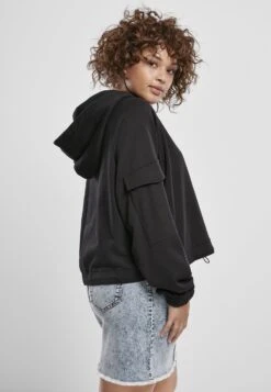 URBAN CLASSICS Short Worker - Hoodie - Black -Urban Classics 2556f56f259444d287032f6ed5612ba7