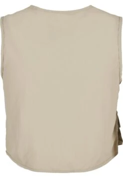 URBAN CLASSICS Ladies Short Tactical Vest - Bodywarmer - Concrete -Urban Classics 25a09c4a5f25429494449dab50763126