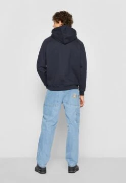 URBAN CLASSICS Blank Hoody - Hoodie - Dark Blue -Urban Classics 25caf65cca6f48ee9af1327bde141059