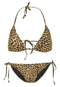 URBAN CLASSICS Ladies Animal Set - Bikini - Yellow/Black -Urban Classics 2686f2d0fd154e019ae1927cd5f4ed80