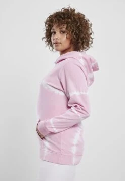 URBAN CLASSICS Ladies Tie Dye Hoody - Hoodie - Pink -Urban Classics 27e2bb2e9eeb4b7da474973b3c4b5f3c